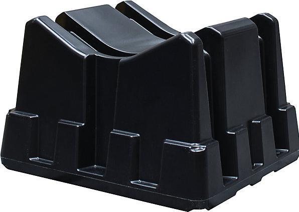 Immagine prodotto kaiserkraft Cavalletto per fusti universale in PE, per fusti da 60 e 200 l, nero.