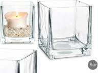 Giftdecor Kristall-Kerzenhalter 15x15 (15 x 15 x 15 cm)