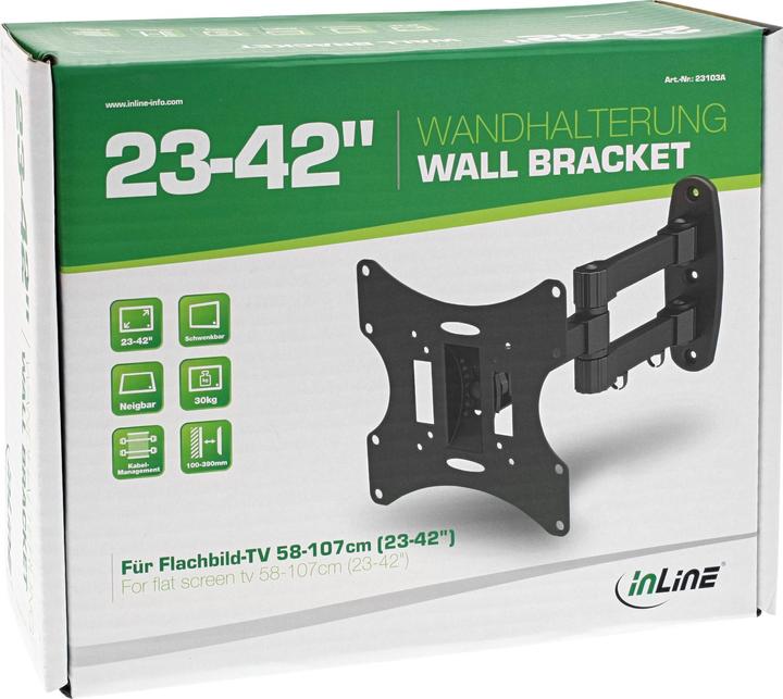 Image du produit InLine 23103a (Mur, 37.01", 30 kg)