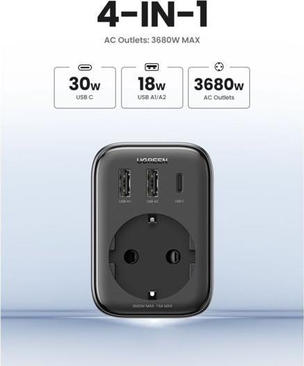 Actual product image Ugreen Przed?u?acz EU 90613, 30W (30 W)