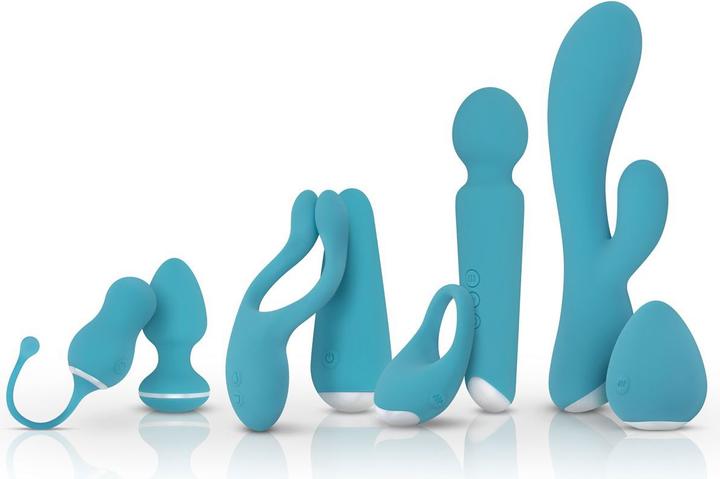 Actual product image Cala Azul Martina Rabbit Vibrator - Azul