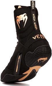 Actual product image Venum Elite Boxing Shoes – Black/Bronze - 43 (US 10) (43)