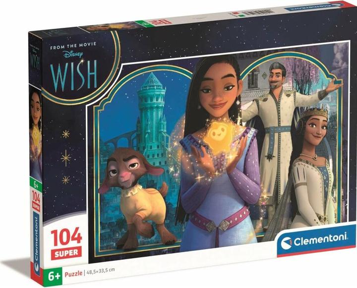 Immagine prodotto Clementoni Disney Wish Supercolor Wish-104 Pezzi Bambini 6 Anni, Puzzle a cartoni animati, Made i (104 pezzi)