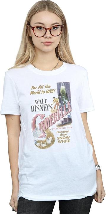 Actual product image Cinderella Womens/Ladies Poster Cotton Boyfriend T-Shirt (3XL)