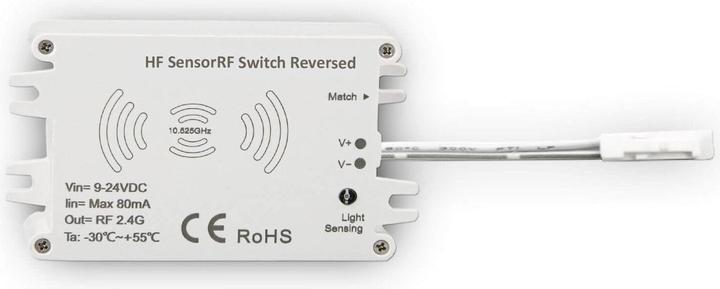 Isoled Rilevatore di movimento HF senza fili Sys-Pro MiniAMP con funzione invertita per UV-C, 9-24V