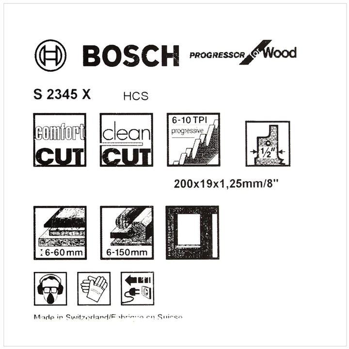 Image du produit Bosch Professional Zubehör Lame de scie sabre S 2345 X