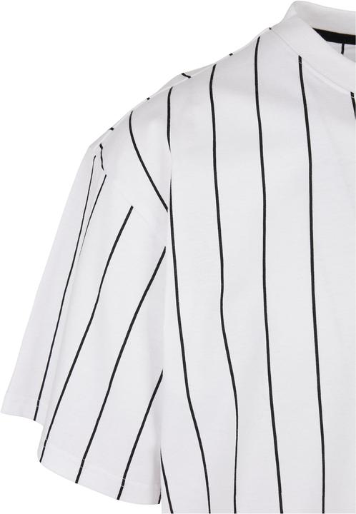 Actual product image Karl Kani KKMQ32041WHT Small Signature Pinstripe Tee white - 16039 (M, L)