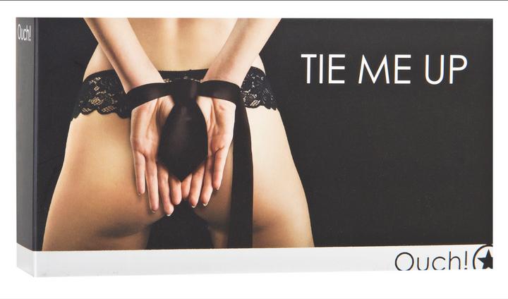 Actual product image Ouch! Tie Me Up Bondage Tie in Black