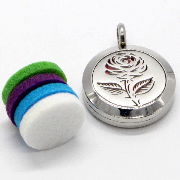 Produktbild Zen Arôme Duft-Schmuck Halskette mit Anhänger No.54 für Ätherisches Öl, Parfum (Edelstahl, Leder)