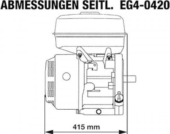 Produktbild Rotek - luftgekühlter 1-Zylinder 4-Takt 419ccm Benzinmotor, EG4-0420-5HE-S1