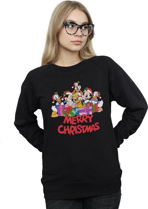 Actual product image Disney Womens/Ladies Mickey Mouse And Friends Christmas Sweatshirt (M)