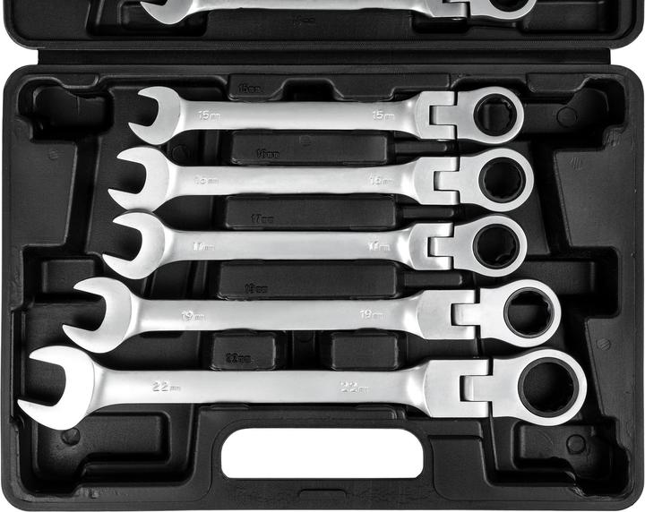 Produktbild tectake Ratschenschlüssel Set (8 mm, 9 mm, 10 mm, 11 mm, 12 mm, 13 mm, 14 mm, 15 mm, 16 mm, 17 mm, 19 mm, 22 mm)