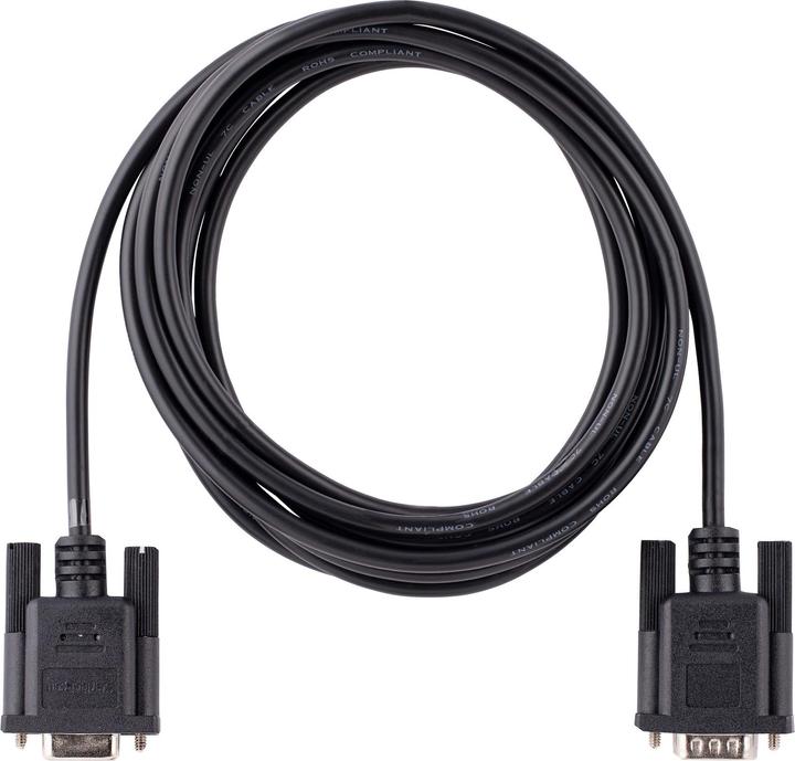 Image du produit StarTech com 3m RS232 Serial Null Modem Cable, Crossover Serial Cable w/Al-Mylar Shielding, DB9 Seri (3 m)