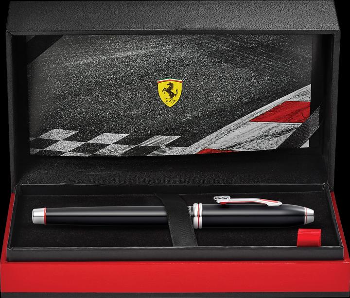 Actual product image Cross Fountain pen Townsend Scuderia Ferrari black lacquer M gift box (Black, 1 x)