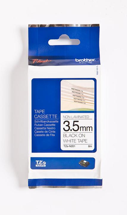 Actual product image Brother Tze-N201 (0.35 cm, Black)