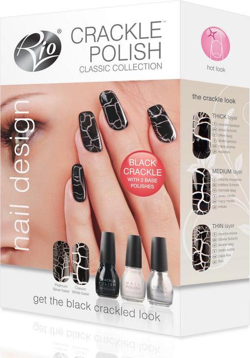 Produktbild Rio Crackle Nails Classic“ ( NCRC) (White, Black, Silver)