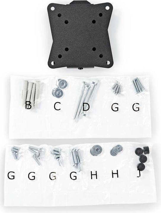 Image du produit Nedis Support TV mural fixe | 13-27 " | poids maximum de l'écran supporté : 30 kg | W minimal (Mur, 27", 30 kg)