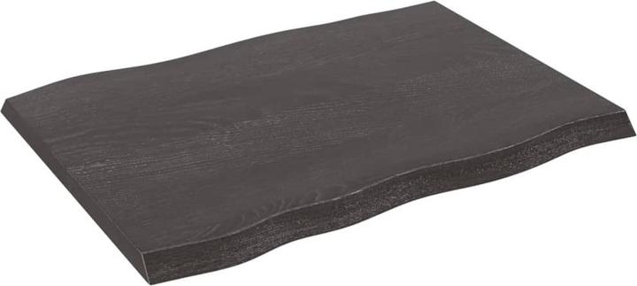 Produktbild VidaXL Tischplatte 80x60x4 cm Massivholz Eiche Behandelt (80 x 60 x 4 cm)