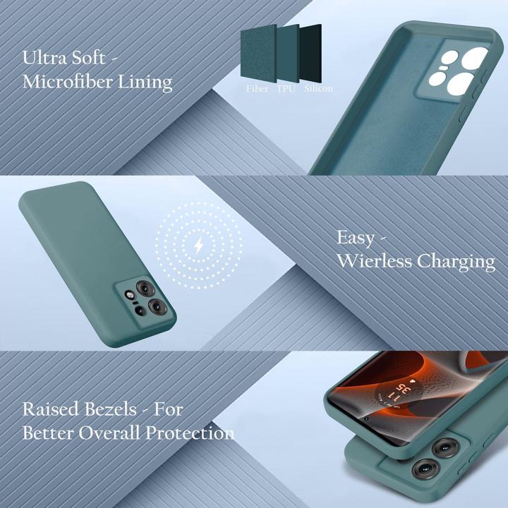 Immagine prodotto Cadorabo Custodia per Motorola Moto Edge 50 Pro TPU Liquid Silicone Case (Motorola Edge 50 Pro)