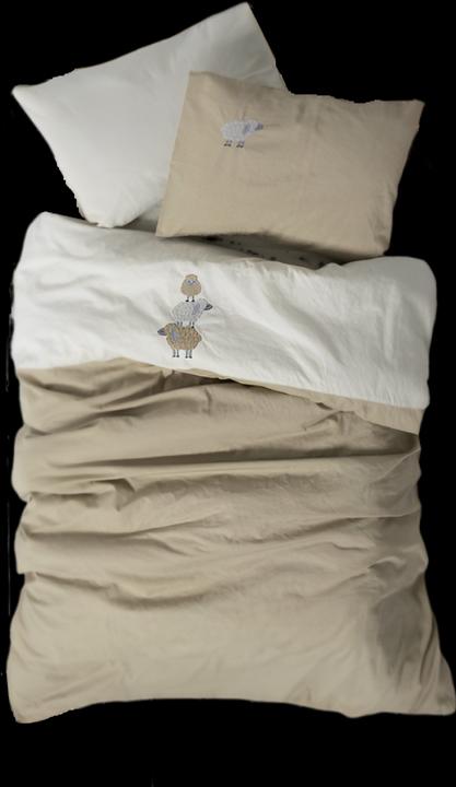 Cotton Box Baby Bettwäsche Lamm (100 x 135 cm, 40 x 60 cm)