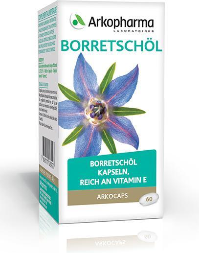 Actual product image Arkopharma Arkocaps Borretschöl Kapseln (60 Piece, Capsules, 62 g)