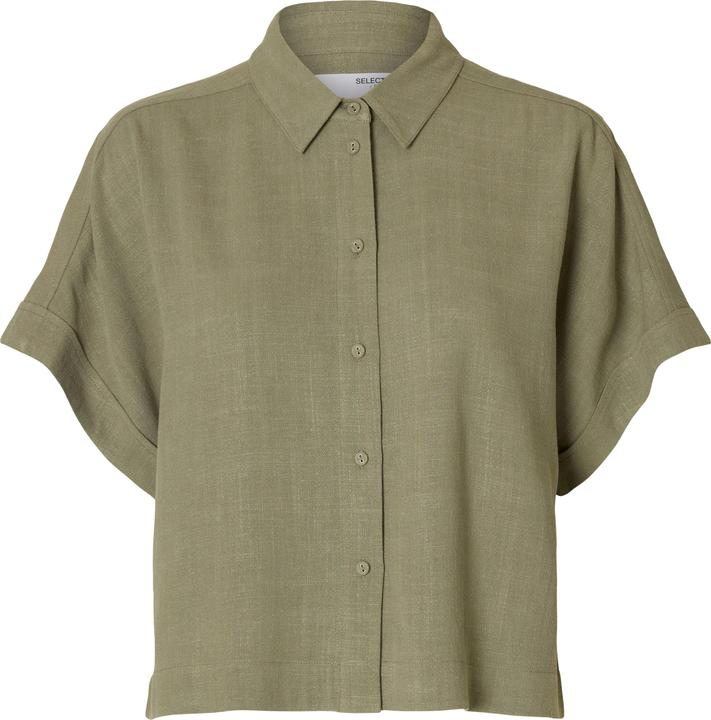 Produktbild Selected Femme Slfviva Ss Cropped Shirt Noos (38)