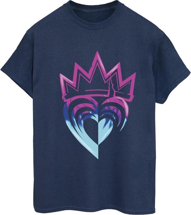 Immagine prodotto Disney Descendants Pink Crown Maglietta Ampia Donna (XL)