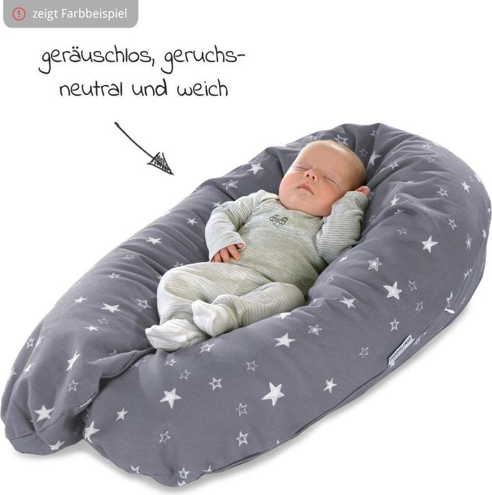 Actual product image Theraline Nursing pillow "The Original" with polyester hollow fibre filling incl. cover 190 cm (190 cm)