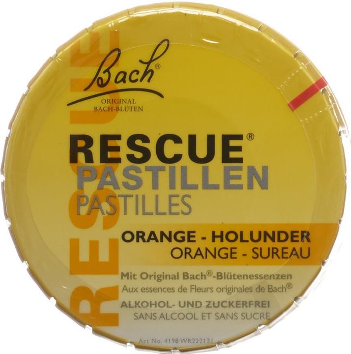 Actual product image Bach Rescue Pastilles orange (1 Piece, Dragée, 50 g)