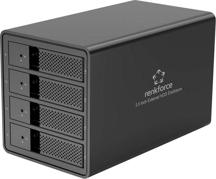 Image du produit Renkforce RF-6647598 8.9 cm (3.5 Zoll) Festplattengehäuse 4 Bay 3.5 Zoll USB-A ( (3.5")