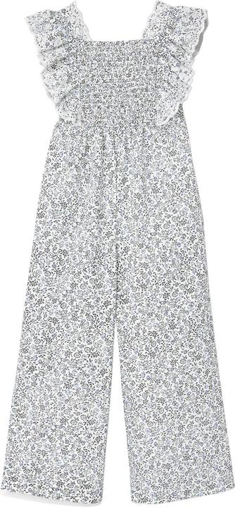 Produktbild Vertbaudet Festlicher Mädchen Jumpsuit mit Blumenprint und Lochstickerei (104)