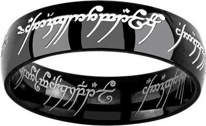 Produktbild Silvego Black Steel Power Ring from The Lord of the Rings movie RRC5623 - Circuit: 64 mm (64)