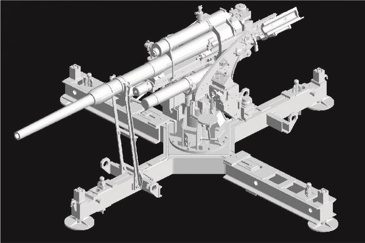 Actual product image 1:35 Flak 37 with auxiliary mount 88mm