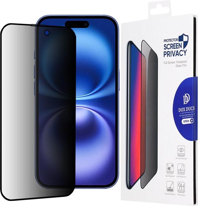 Actual product image Dux Ducis Privacy glass (1 Piece, Apple iPhone 16)