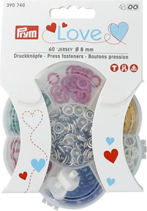 Produktbild Prym Druckknöpfe Love Jersey Bunt