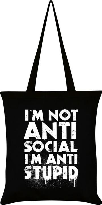Produktbild Grindstore Tragetasche I'm Not Antisocial I'm Antistupid