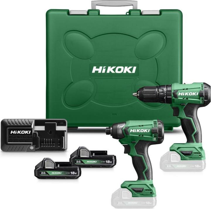 Hitachi HIKOKI ZESTAW 18V KC18DAW (DV18DA+WH18DA) (Akkubetrieb)