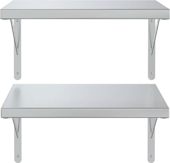 Produktbild VidaXL Wandregale 2 Stk. 50 x 40 cm Edel (50 x 40 x 3 cm)
