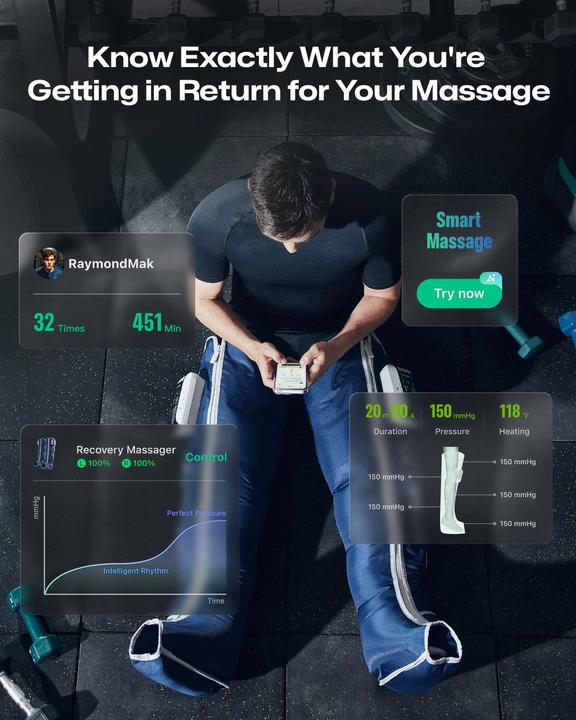 Immagine prodotto Urevo Kabelloses Recovery-Massagegerät (UCRM002)