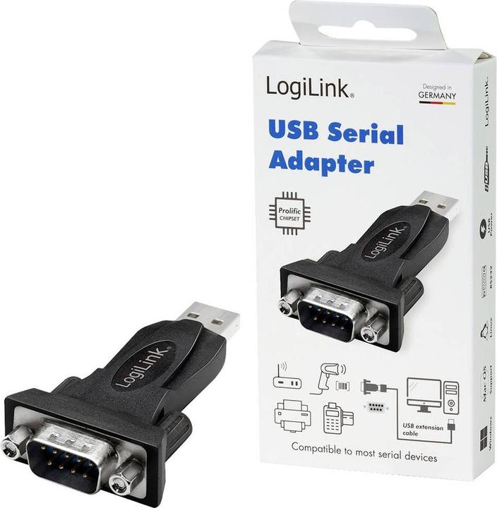 Image du produit LogiLink USB 2.0 zu (USB 2.0, RS-232, 15 cm)