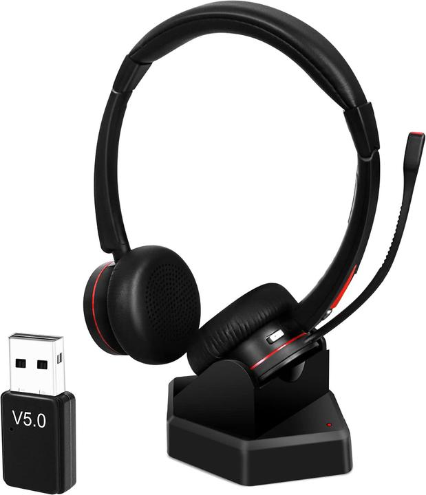 Produktbild Mairdi Wireless Headset mit Mikrofon Noise Cancelling (Kabellos, USB-A)