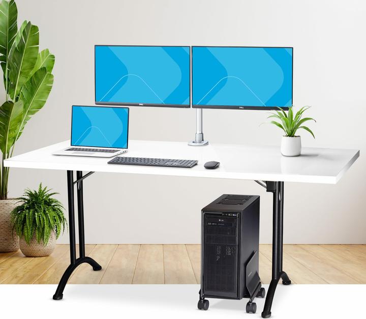 Actual product image StarTech com Computer Tower Cart, Rolling Mobile CPU Caddy on Wheels (Casters), Max Load 46.3lb/21kg