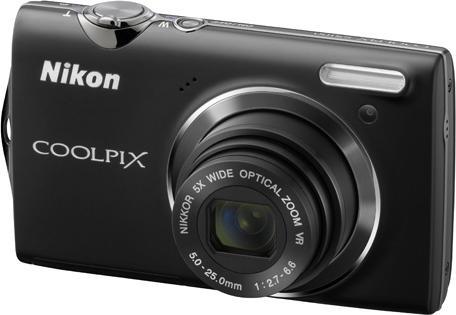 Actual product image Nikon Coolpix S5100, 12 MP, 5x zoom, HD movies, black (1/2,3'')