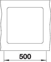 Actual product image Blanco Subline 400-F (42.70 cm, 42.70 cm)