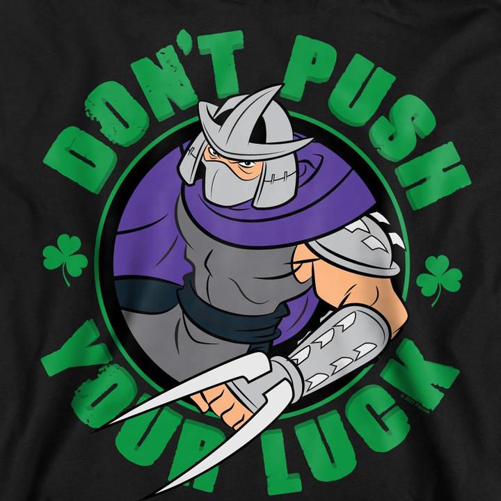 Actual product image Teenage Mutant NT Unisex Adult Luck Shredder St Patricks Day Sweatshirt (L)
