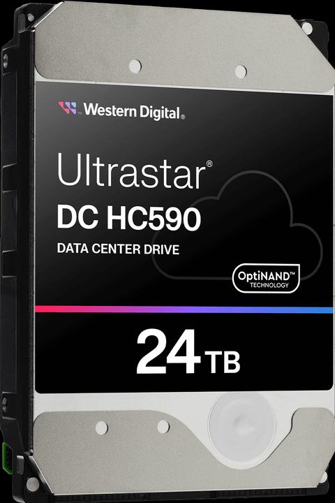 Produktbild WD Ultrastar DC HC590 3.5inch 26.1 24TB 512 7200RPM SAS ULTRA 512E SE P3 (24 TB, 3.5", CMR)