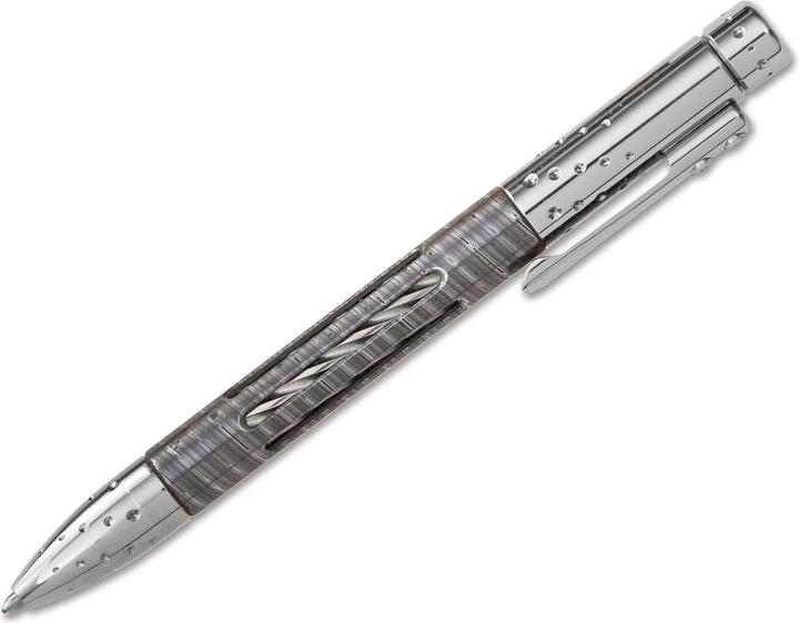 Actual product image Lionsteel Nyala Pen Damask Shiny Grey (Shiny grey, 1 x)