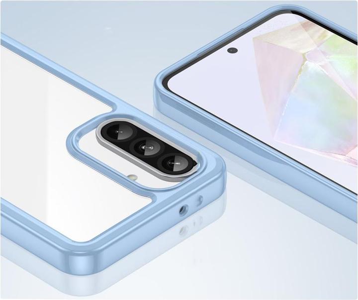 Produktbild Hurtel Back panel cover Outer Space Case for Samsung Galaxy A56 Cover with Flexible Frame - Blue (Samsung Galaxy A56)