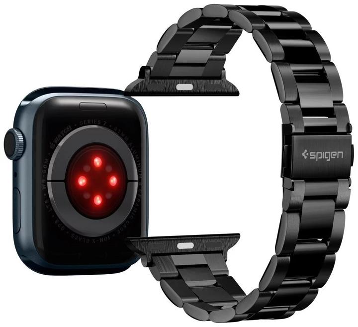 Actual product image Spigen MODERN FIT BAND Apple Watch 4 / 5 / 6 / 7 / 8 / SE (38 / 40 / 41MM) BLACK (38 mm, 40 mm, 41 mm, Stainless steel)