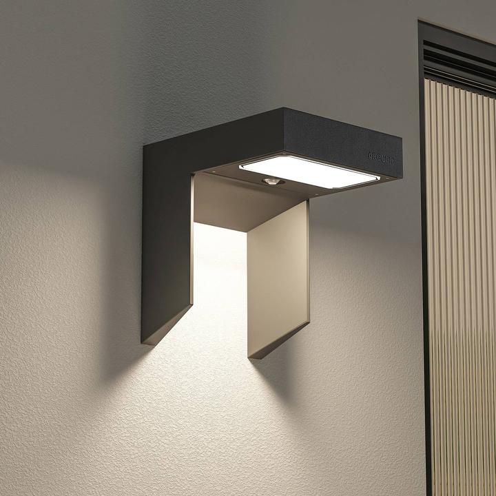 Produktbild Arcchio Dynorma LED-Aussenwandlampe mit Sensor (1150 lm, IP54)
